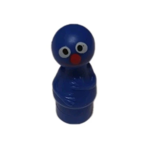 VTG 1971 Fisher Price Little People Sesame Street GROVER Figure NM WOW
