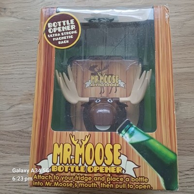 Mr Moose Flaschenöffner, Befestigung am Kühlschrank, NEU