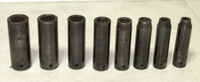 S-k Tools 8 Piece Impact Deep Socket Set 12 Drive Wcase Vintage Usa