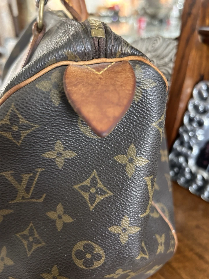 Authentic Vintage Louis Vuitton Monogram Speedy 30 Handbag Purse - Image 3 of 4