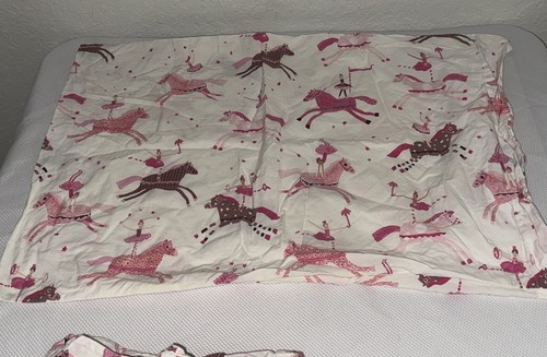 Set lenzuola ballerina cavalli Lucy Ringmaster Pottery Barn Kids PBK doppio VEDI FOTO - Foto 3 di 19