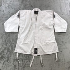 Gracie Jiu-Jitsu Gi Jacket Youth 1/140 Size 10 White 100 Cotton BJJ Uniform