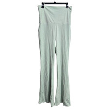 Forever 21 Womens Pants Mint Elastic Waist Hi Rise Wide Leg Pull On Size M