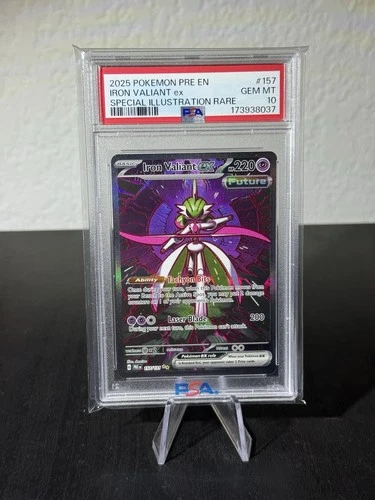 2025 Pokemon Prismatic Iron Valiant ex Special Illustration Rare #157/131 PSA 10