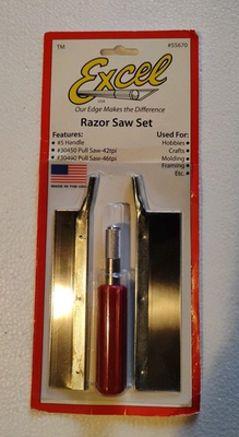 #ad #ad Excel Precision Razor Saw Set with 2 Blades Hobby and Plastic Model Razor Saw $13.99