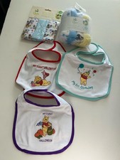 Disney Baby Bibs  Washcloth Bundle NWOT Mickey Winnie the Pooh er