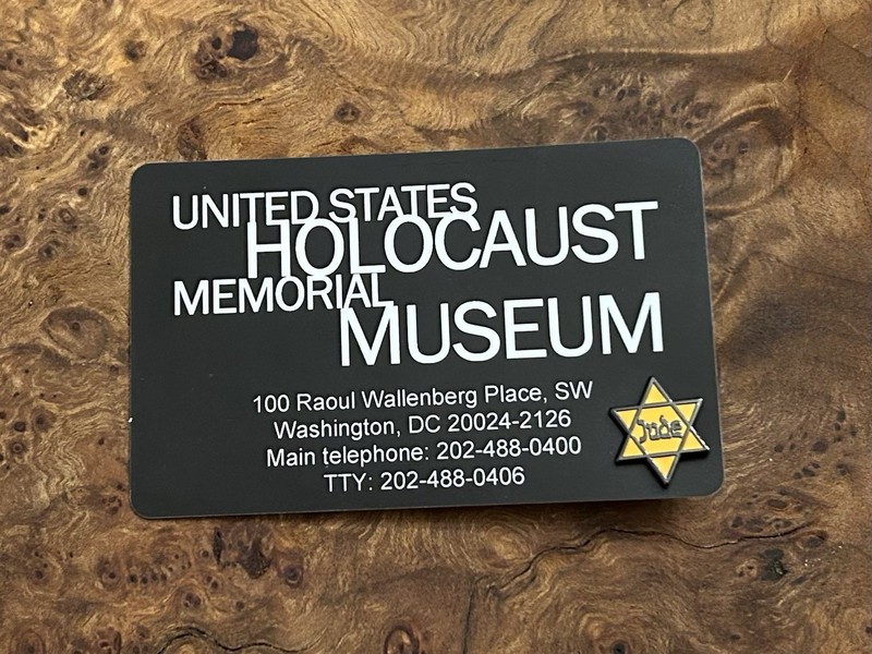 Holocaust Remembrance Star Of David “JUDE” Jewish Pin
