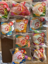 McDonalds Ty Teenie Beanie Babies Complete 1996 Set Sealed Happy Meal Toys 10pcs