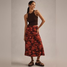 Farm Rio Floral Midi Skirt, Size Medium, Multicolor, GUC