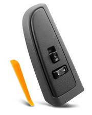 Front Passenger Window Switch with Black Bezel Fits for Chevy Silverado Avala...