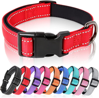 Heele Hundehalsband, Hundehalsband Aus Nylon, Reflektierend Halsband Hund Mit We