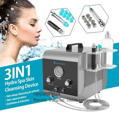 3in1 Water Hydra Dermabrasion Facial Beauty Machine Deep Cleansing Skin Care USA