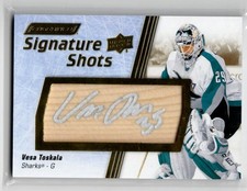 2024-25 Upper Deck Engrained Icons Signature Shots Vesa Toskala Auto San Jose