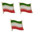 3x Iran Country Iranian Flag Nation Lapel Enamel Pin Brooch Button Free Gift Bag