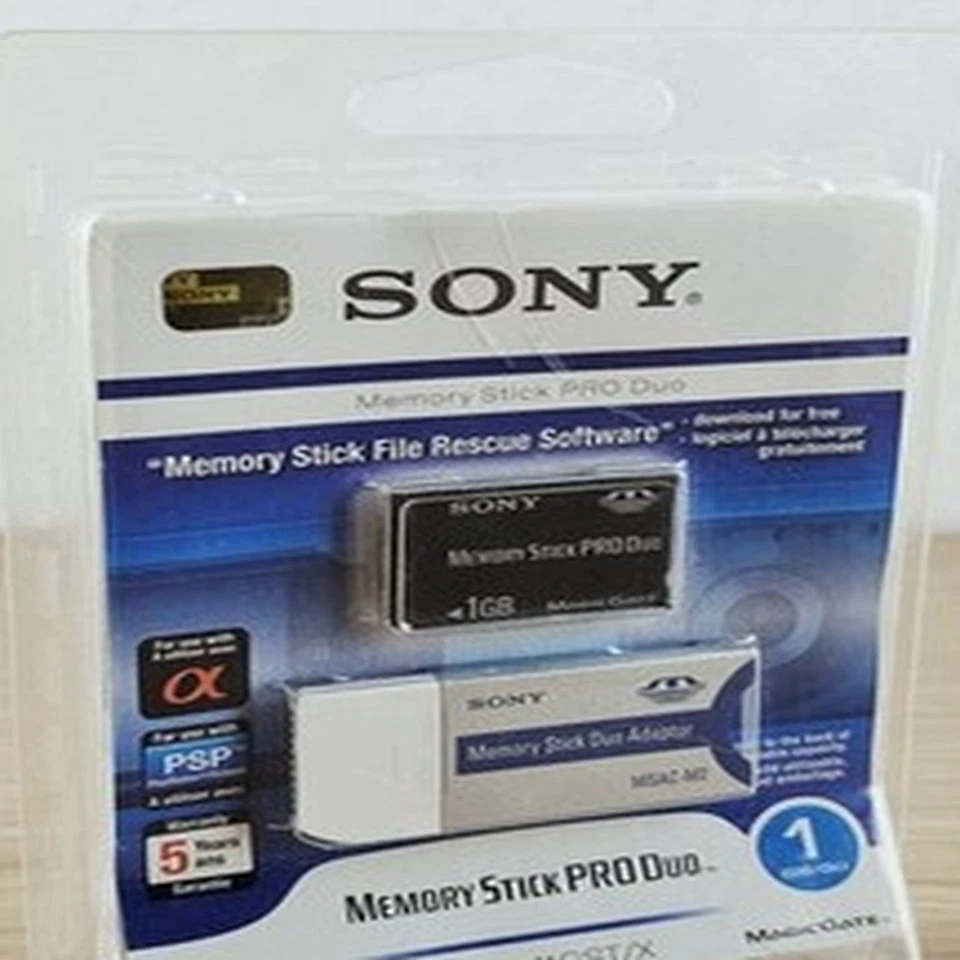 Sony Memory Stick Pro Duo 1 Go (MSX-M1GST/X) - Photo 4/4