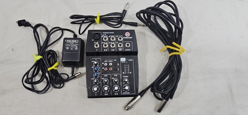 HARBINGER LVL SERIES L502 MIXER W/ CABLES AND POWER SUPPLY