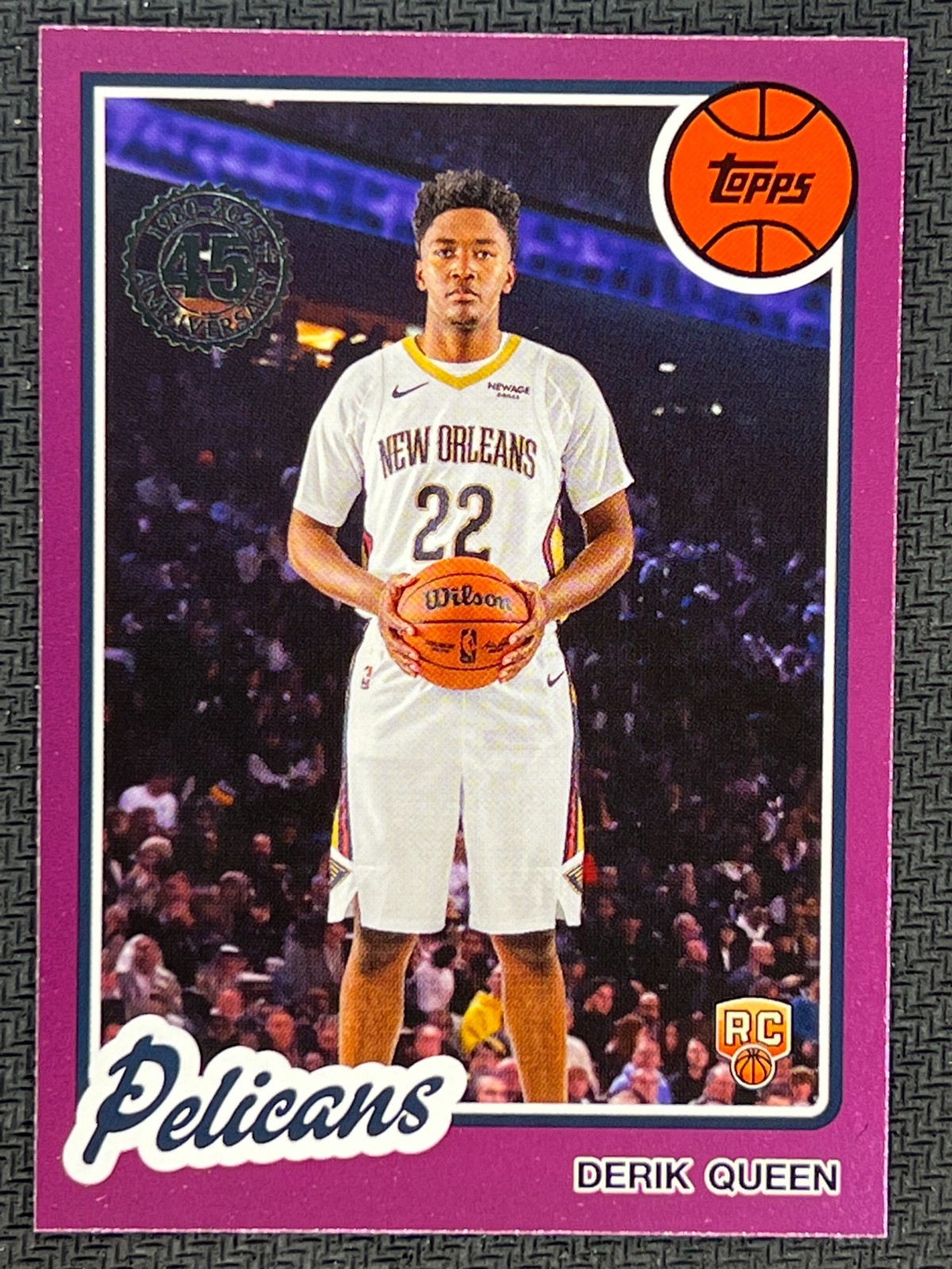 2025-26 Topps Flagship 1980 45th #80BK-60 Derik Queen RC Rookie Pelicans