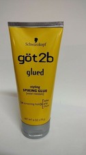 6 PACK Got2b Glued Styling Spiking Hair Glue, Water-Resistant, 6 oz