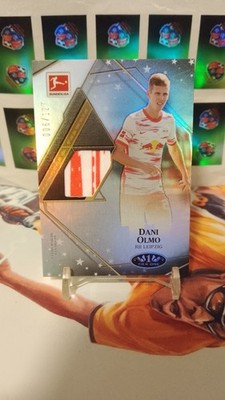 Dani Olmo /127 Patch Relic 21/22 Topps Tier One Bundesliga AC Milan RB Leipzig S