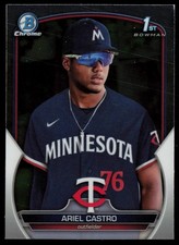 2023 BOWMAN CHROME PROSPECTS ARIEL CASTRO RC MINNESOTA TWINS #BCP-203 1ST BOWMAN