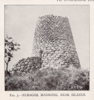 Sardinia Nuraghe Stone Towers Italy Ancient Ruins 1910 Antique Print