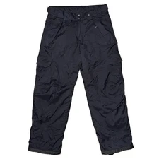 Polar Edge Silver Series Medium Black Insulated Ski Snowboard Snow Pants Nylon