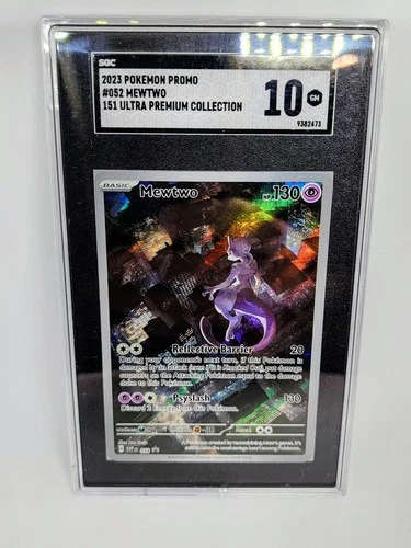 2023 Pokémon 151 Ultra Premium Mewtwo Promo 052 SGC 10