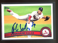 2011 Topps FERNANDO SALAS Signed Card autograph auto CARDINALS