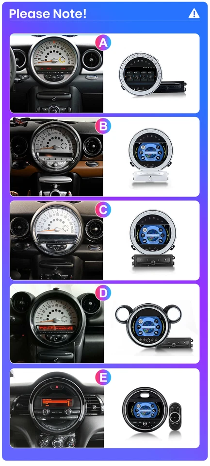 9" Android 13 Autoradio GPS Navi für BMW Mini Cooper R55 R56 2007-2013 2+32GB - Bild 3 von 4