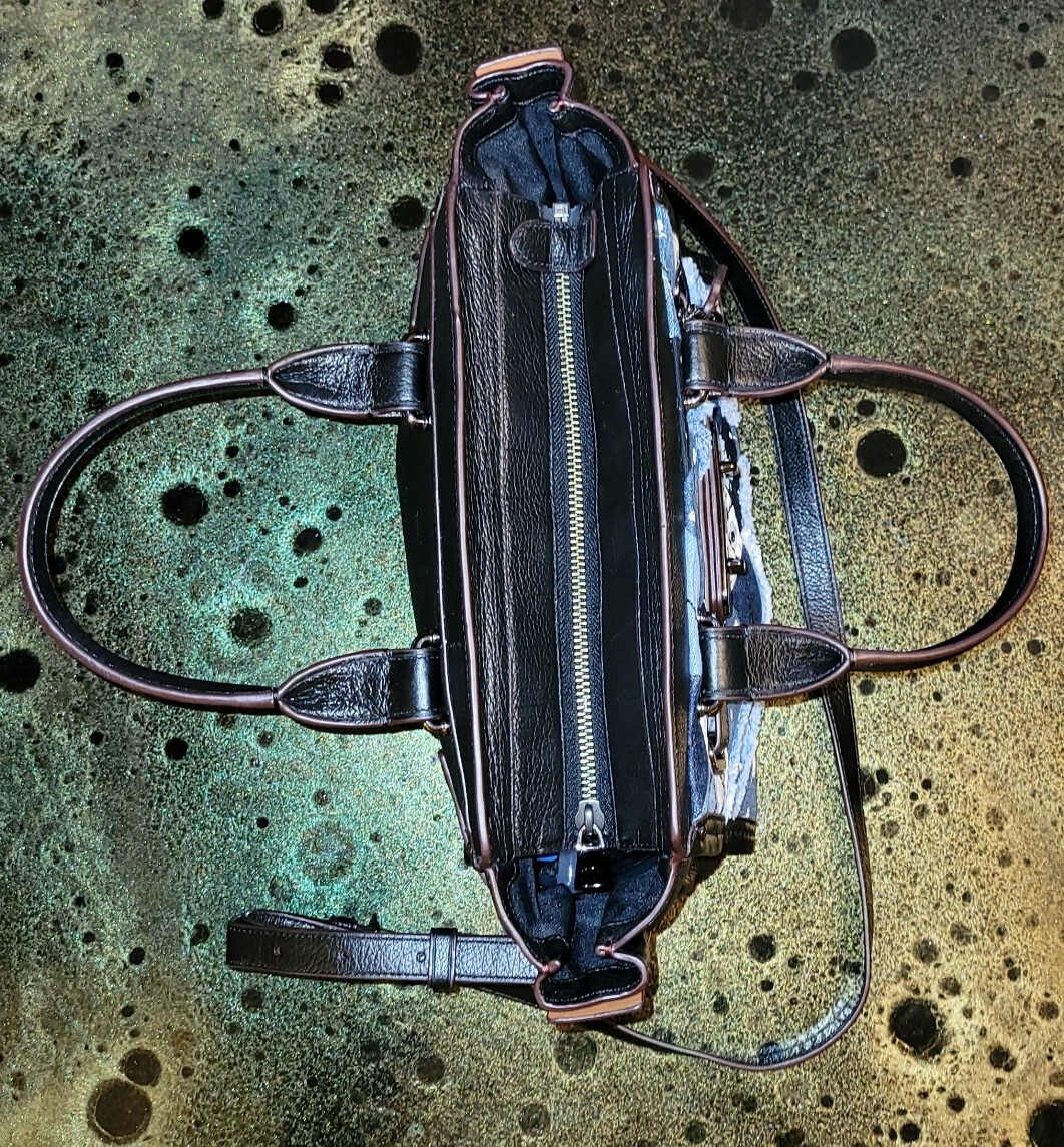 COACH SWAGGER PATCHWORK CARRYALL MULTI-COLOR SATC… - image 9