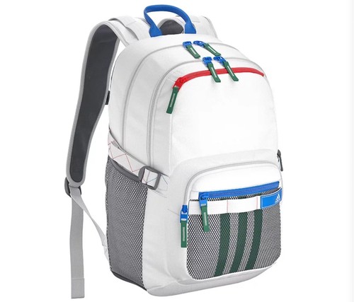 Adidas Energy Backpack . White/Bright Royal Blue/Bright Red. Laptop Size. New!