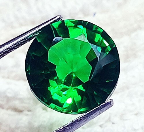 Zertifizierter natürlicher Tsavorit grüner Granat 9,30 ct loser Edelstein runde Form - Bild 4 von 6
