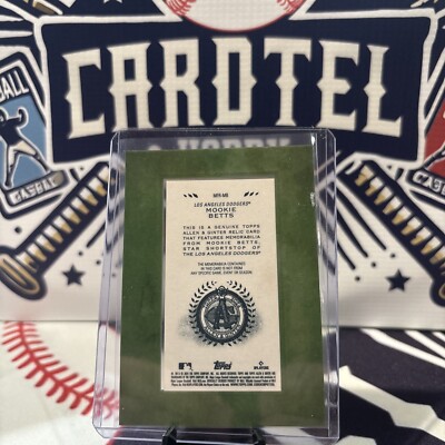 Topps A&G ムーキーベッツ mini framed Relics 2024 Topps Allen & Ginter Mini Framed Relics #MFR-MB Mookie Betts