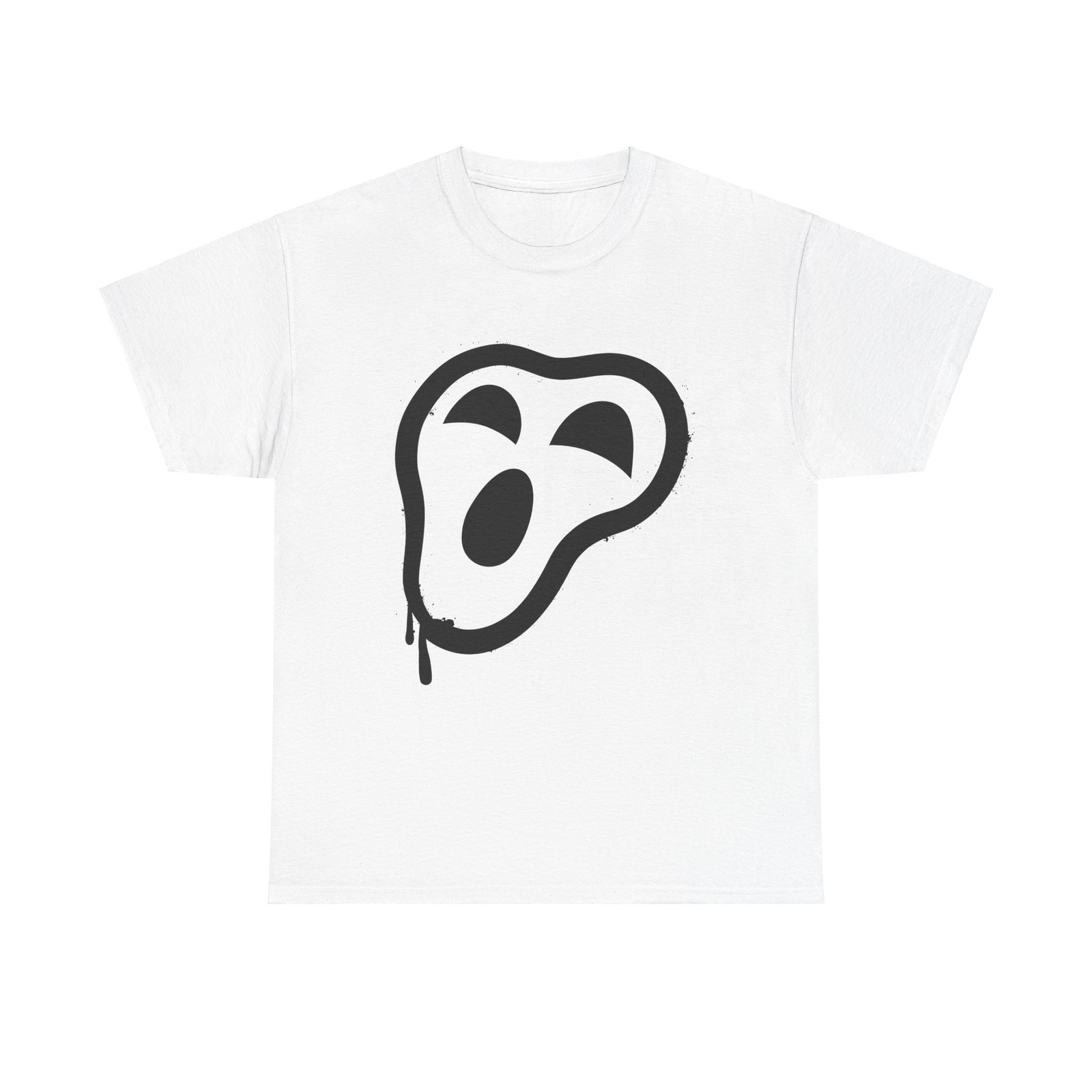 Screaming Ghost T-Shirt - halloween spooky scary ghoul boo minimal aesthetic art