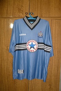 newcastle united 1996 away retro football shirt