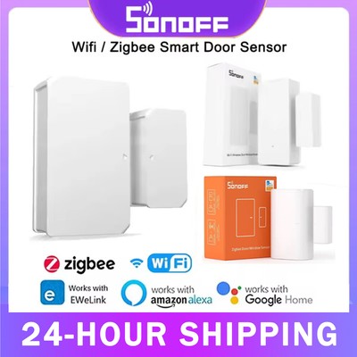 1-10PCS SONOFF Wifi DW2 Zigbee SNZB-04P Smart Door Sensor Door Open/Closed Detec