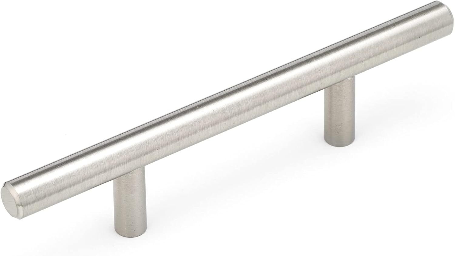 3-Inch Brushed Nickel Modern Cabinet Bar Pull 76mm Center-to-Center
