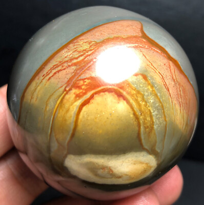 202g Ocean Jasper Quartz Crystal CRYSTAL sphere BALL & Peach Y202
