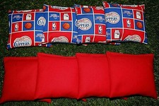 Cornhole Bean Bags Set of 8 ACA Regulation Bags NBA LOS ANGELES CLIPPERS