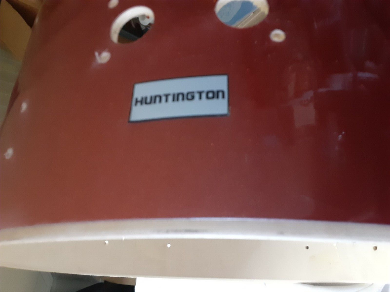 Huntington Drum SHELL Pack of 4: 22" bass, 14" snare, 2 toms, orange sparkle