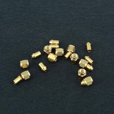 Live Steam 10 UNION NUTS 1/4'' x 40   For 3.5MM Pipe