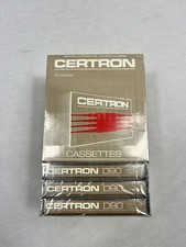 Blank Dictation Cassettes 90 Min. SEALED 10 Count Pack Certron D90 Oxide Coated