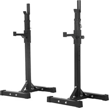 Squat Rack Adjustable Barbell Stand, 40"-66" Height,550lbs Capacity,Home Gym Use