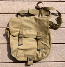 Orig. WWII USMC Officers Musette Bag Dated 1944 Field Gear Equipment