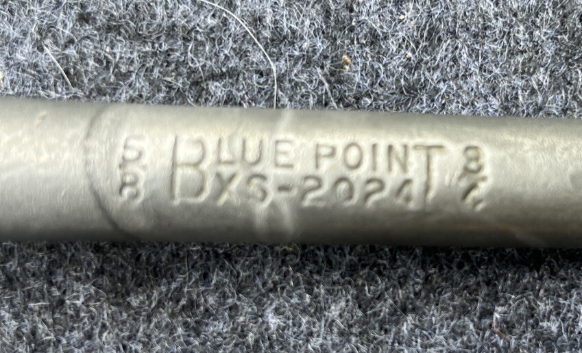 Vintage BluePoint BXS-2024 Box End Wrench 5/8