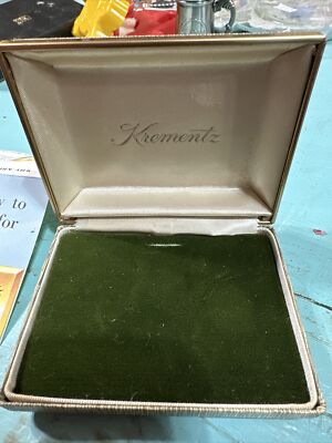 KREMENTZ Empty BOX From Ballinger Tx. Hambricks Jewelers &INSERT  PHAMPHET