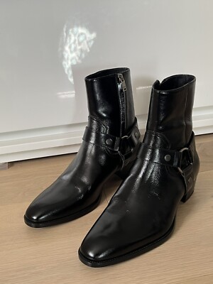 Saint Laurent YSL Wyatt Harness Boots. Black. US Size 41.5 Saint Laurent YSL Wyatt Harness Boots. Black. US Size 41.5