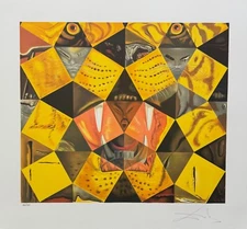 Salvador Dali LENIN TIGER Hand Signed Limited Edition Lithograph Art