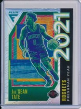 JAE'SEAN TATE 2020-21 PANINI FLUX FRESHMAN YEAR HOLO SILVER PRIZMS RC #8