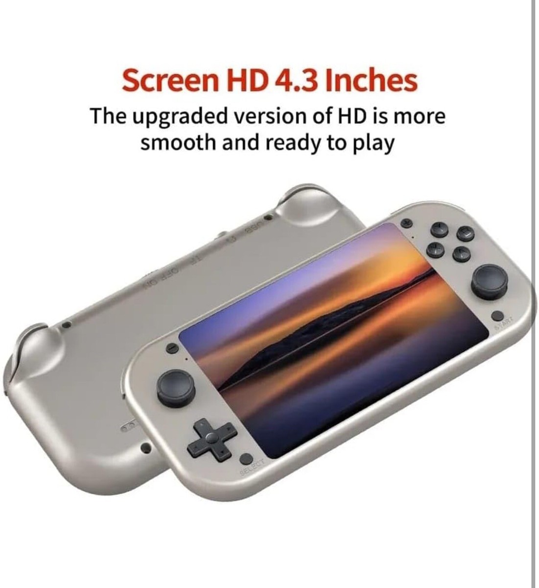 R36S 64 GB Handheld Retro Gaming Console, ingebouwde meer dan 15.000 klassieke games, Linux-systeem met 3,5 inch HD MIPI IPS-scherm, 3500mAh draagbaar game- en entertainmentapparaat (wit, 128 GB